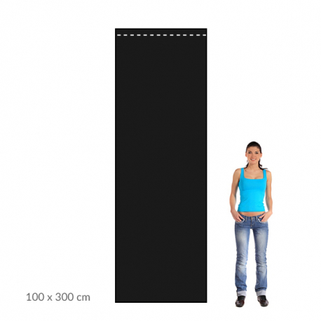 Smútočná zástava 100x300 cm
