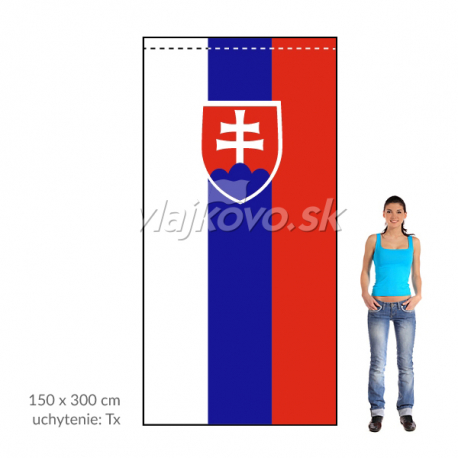 SR zástava 150x300 cm