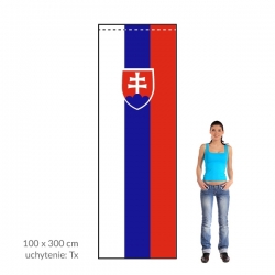 SR zástava 100x300 cm