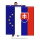Sada SR+EU zástava 100x150 cm