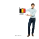 Belgicko vlajka