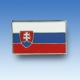 Odznak SR vlajka - strieborný lem