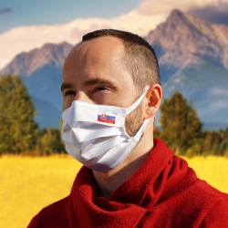 Rúško na tvár - SR vlajka (2 druhy)