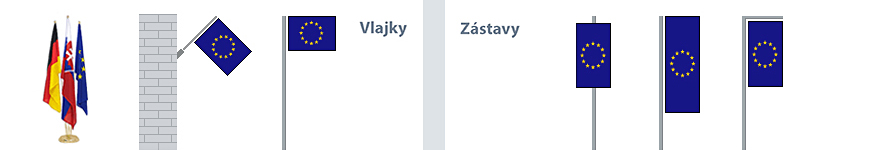EU vlajky a z&aacute;stavy